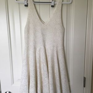 White/Gold urban outfitters dress